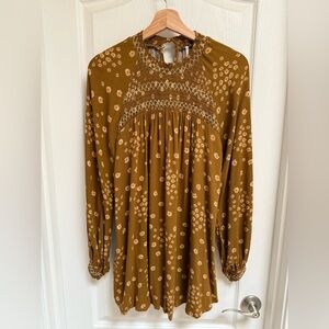 Free People Smocked Mini Dress